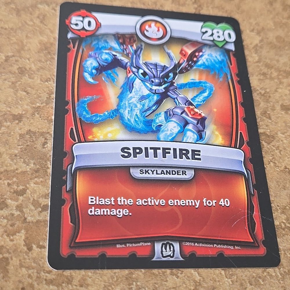Skylanders BATTLECAST Card: SPITFIRE 1 Card